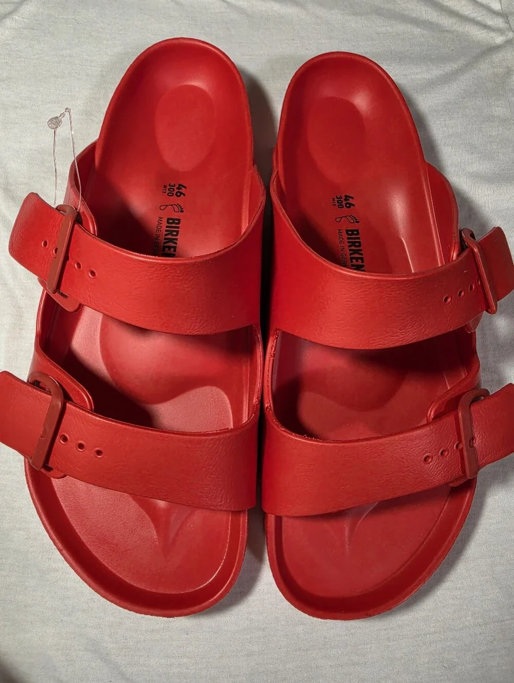 Birkenstock Arizona EVA Active Red Comfort Sandal Mens Size 13 EU46 Open Toe New